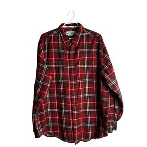 Wind River Men's Red Buffalo Plaid Classic Fit Button-Down Shirt